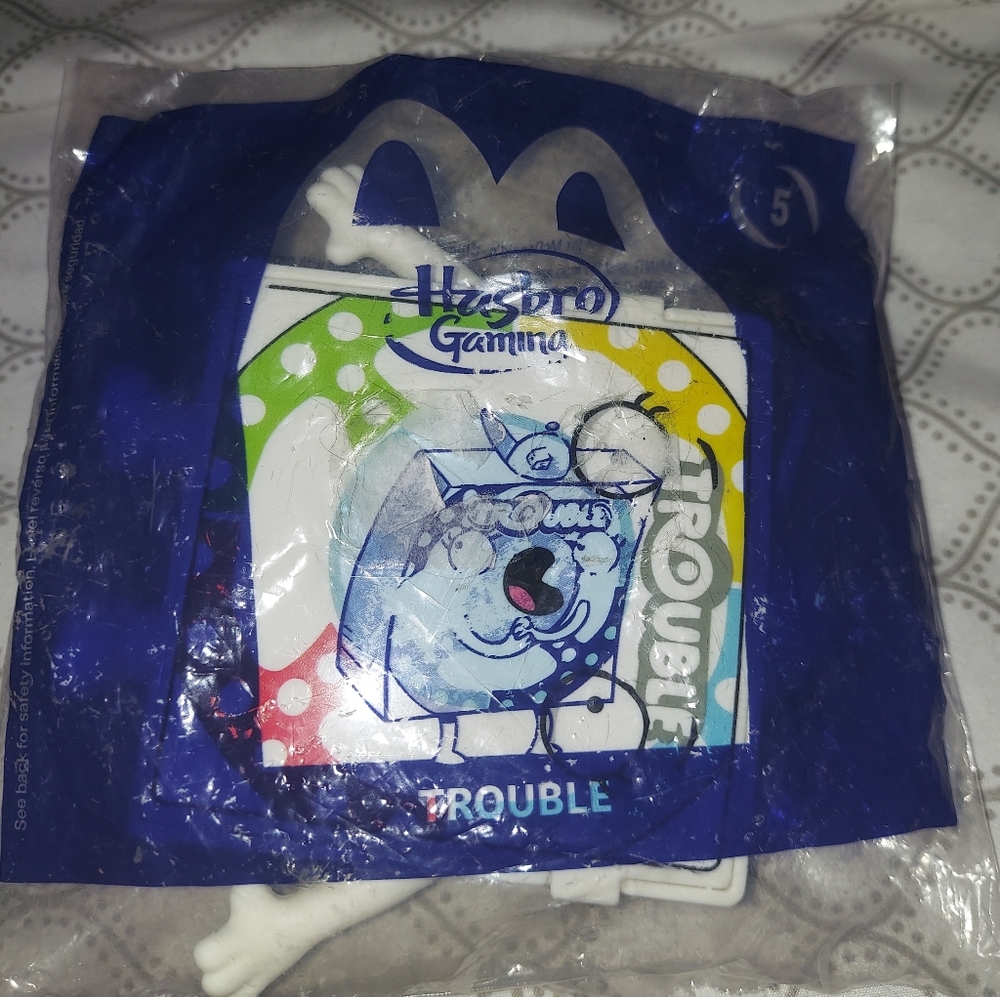 McDonalds Happy Meal Toy Trouble Hasbro Game #5 NEW Car Games Stocking Stuffer